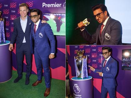 मुंबई के ताज सेंटाक्रूज में फुटबॉल प्रीमियम लीग के आयोजन में पहुंचे रणवीर सिंह और फुटबॉलर नेमंजा वेदिक, देखें तस्वीरें