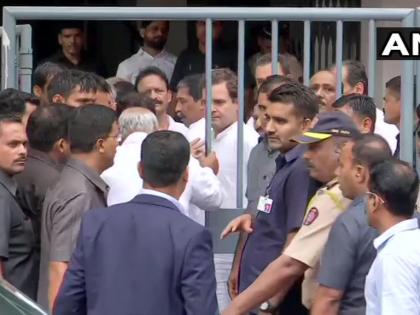 Rahul Gandhi arrives in Mumbai to appear before a Court in connection with a defamation case | RSS स्वयंसेवक की मानहानि मामले में राहुल गांधी को कोर्ट से राहत, 15000 रुपये की मुचलके पर मिली अग्रिम जमानत