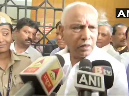 BJP State President BS Yeddyurappa at Vidhana Soudha, Bengaluru: We are 101 per cent confident. | कर्नाटक सियासी संकट: येद्दियुरप्पा बोले-100 फीसदी भरोसा है कि विश्वास मत प्रस्ताव गिर जाएगा