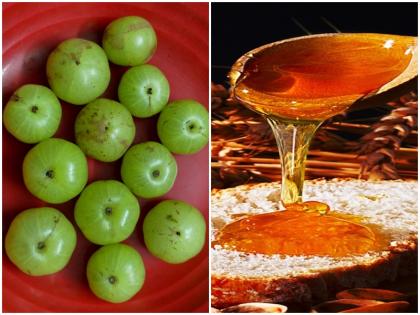 mix honey amla give you double benefit to health get plenty of calcium iron protein dosage shahad amla ke fayde | अगर सेहत को देना चाहते है दोगुना फायदा तो मिलाएं शहद और आंवला, भरपूर मात्रा में मिलेगा कैल्शियम,आयरन और प्रोटीन का डोज