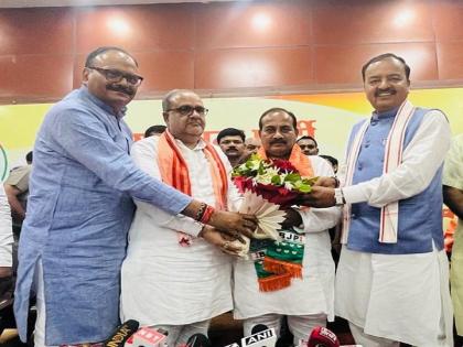 Dara Singh Chauhan will soon become a minister after 'homecoming' in BJP, Bhupendra Singh Chaudhary got Dara Singh party membership | भाजपा में 'घर वापसी' के बाद दारा सिंह चौहान जल्द बनेंगे मंत्री, भूपेंद्र सिंह चौधरी ने दारा सिंह को पार्टी की सदस्यता दिलाई