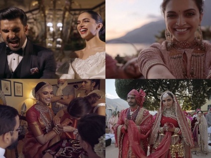 Ranveer Singh Deepika Padukone shared wedding video in Koffee with Karan Season 8 both having fun | Watch: कॉफी विद करण सीजन 8 में रणवीर सिंह-दीपिका पादुकोण ने शेयर किया वेडिंग वीडियो, मस्ती करते दिखे दोनों सितारे
