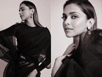 Deepika Padukone is looking drop dead gorgeous in her all black look, see pics