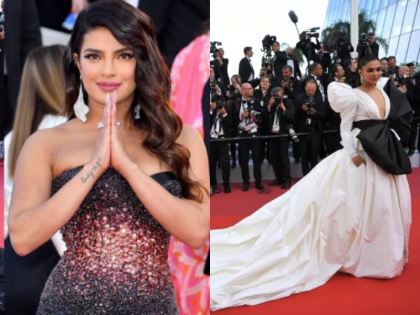 priyanka chopra and deepika padukone attends cannes 2019 | Cannes 2019: रेड कार्पेट पर उतरीं प्रियंका चोपड़ा व दीपिका पादुकोण, खूबसूरत अंदाज से जीत लिया सबका दिल, देखें खास फोटो
