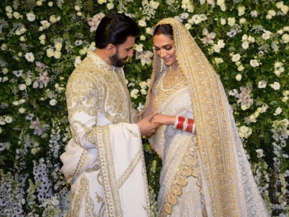 Deepika padukone wore ivory color in mumbai wedding reception and follow veils tradition of western country brides | तीसरे वेडिंग रिसेप्शन में दीपिका से हुई ये दो गलतियां, बहुत से लोगों की नहीं गई इसपर नजर