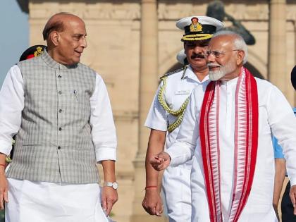 Defence Minister Rajnath Singh said eyes off Sir Creek change history and geography Pakistan should remember one route Karachi passes through this creek | सर क्रीक से नजर हटा लो नहीं तो ‘इतिहास और भूगोल’ बदल देंगे, रक्षा मंत्री राजनाथ सिंह ने कहा-कराची जाने का एक रास्ता क्रीक से होकर गुजरता...