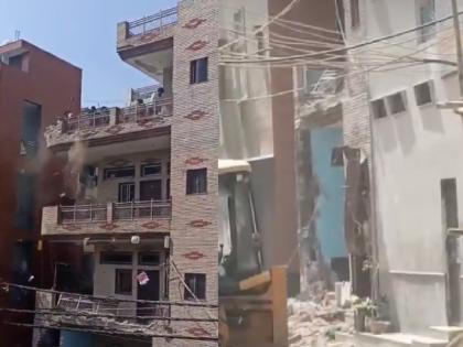 delhi Bulldozers run in Uttam Nagar murder case MCD action taken at main accused Nizamuddin house | उत्तम नगर हत्या केस में चला बुलडोजर, मुख्य आरोपी निजामुद्दीन के घर MCD की कार्रवाई delhi Bulldozers run in Uttam Nagar murder case MCD action taken at main accused Nizamuddin house | उत्तम नगर हत्या केस में चला बुलडोजर, मुख्य आरोपी निजामुद्दीन के घर MCD की कार्रवाई