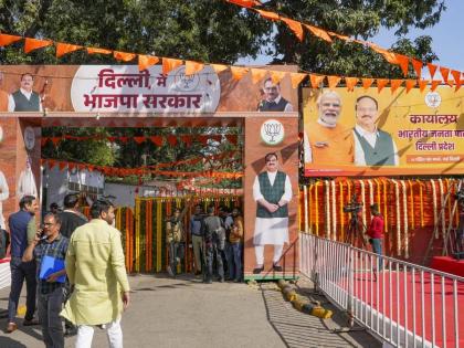Delhi new CM announcement LIVE updates 2025 See schedule 50000 guests 25000 security personnel Preparations swearing-in ceremony read advisory before knowing | Delhi new CM announcement updates: देखिए शेयडूल, 50000 गेस्ट और 25,000 सुरक्षाकर्मी?, शपथ ग्रहण समारोह को लेकर तैयारी शुरू, देखें वीडियो Delhi new CM announcement LIVE updates 2025 See schedule 50000 guests 25000 security personnel Preparations swearing-in ceremony read advisory before knowing | Delhi new CM announcement updates: देखिए शेयडूल, 50000 गेस्ट और 25,000 सुरक्षाकर्मी?, शपथ ग्रहण समारोह को लेकर तैयारी शुरू, देखें वीडियो