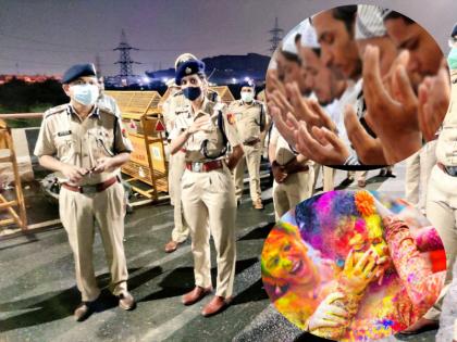 Delhi Security beefed up in Delhi ahead of Holi and Ramzan Delhi Police personnel deployed at every nook and corner | Delhi: होली और रमजान से पहले दिल्ली में बढ़ाई गई सुरक्षा, चप्पे-चप्पे पर तैनात दिल्ली पुलिस के जवान