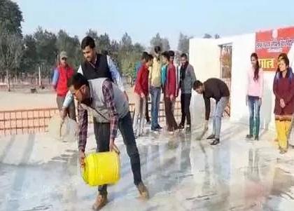 Bihar: The platform from which Kanhaiya gave the speech in Darbhanga, the students of LNMU washed it with Ganga water nitish kumar caa nrc narendra modi | बिहार: दरभंगा में जिस मंच से कन्हैया ने दिया भाषण, LNMU के छात्रों ने उसे गंगाजल से धोया