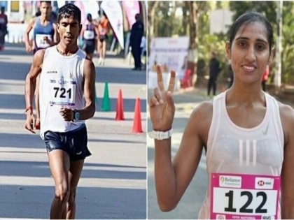 Manju and Ram Babu got bronze medal in 35 km walking mixed team event. | Asian Games: भारत के खाते में एक और पदक, मंजू और राम बाबू ने 35 किमी पैदल चाल मिश्रित टीम स्पर्धा में कांस्य पदक जीता