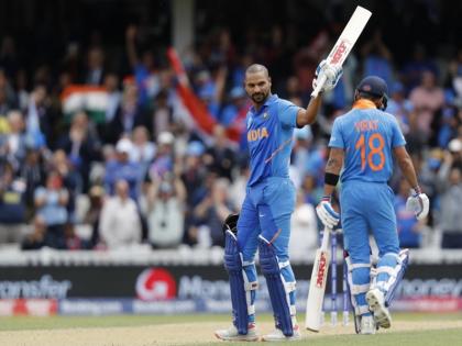 ICC World Cup 2019, India vs Australia: Shikhar Dhawan completes 1000 runs in ODIs in UK in just 19 innings breaking Viv Richards record | ICC World Cup 2019, IND vs AUS: शिखर धवन ने ठोका 17वां शतक, इस मामले में तोड़ा विवियन रिचर्ड्स का रिकॉर्ड