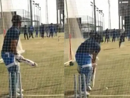MS Dhoni sweats it out in nets at JSCA Stadium in Ranchi | VIDEO: एमएस धोनी ने शुरू की प्रैक्टिस, जानें कब करेंगे टीम इंडिया में वापसी