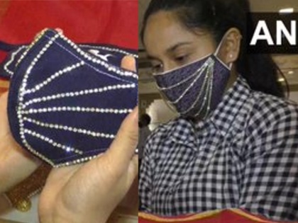 Gujarat: A jewellery shop in Surat is selling diamond-studded masks ranging 4 lakhs | सूरत की ज्वैलरी शॉप में बिक रहे हैं हीरे लगे मास्क, कीमत सुन चौंक जाएंगे आप
