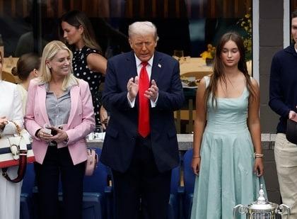 watch Donald Trump Hooting in US Open 2025 Did Trump get booed at US Open? Videos surface as security measures delay match | Donald Trump Hooting in US Open 2025: 30 मिनट की देरी?, क्या यूएस ओपन में ट्रंप को हूटिंग का सामना?, देखिए वीडियो
