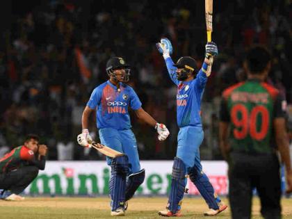 Nidahas Trophy: Can Dinesh Karthik be new finisher of Team India? | धोनी की जगह अब दिनेश कार्तिक बनेंगे टीम इंडिया के अगले फिनिशर? छिड़ी बहस