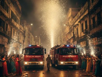 Delhi Fire Service received 269 calls about fires on Diwali night but no major incidents were reported | Delhi: दिवाली की रात दिल्ली में रात भर दौड़ती रही दमकल की गाड़ियां, आग लगने के 269 फोन आए