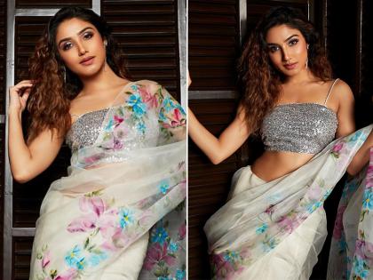 Donal Bishtने साडीत केलं स्टनिंग फोटोशूट, फोटो होतायेत व्हायरल