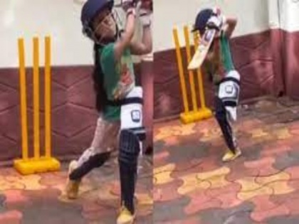 6 years old mehak fathima batting skill has shocked everyone video viral | शानदार क्रिकेट खेलती है ये 6 साल की नन्ही बच्ची, पिता से कही थी ये बात फिर पकड़ाया था बल्ला , वीडियो वायरल
