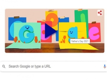 happy fathers day 2021 google doodle wishes all dad with adorable pop up card | Father's Day Google Doodle: गूगल ने "फादर्स डे" पर बनाया प्यारा डूडल, एनिमेटेड ग्रीटिंग कार्ड बनाकर दी शुभकामनाएं