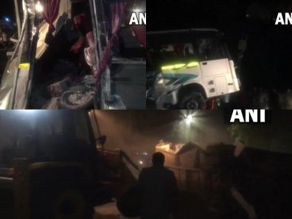 Uttar Pradesh 7 killed over 40 injured in a massive truck-bus collision in Ayodhya CM Yogi expressed grief | उत्तर प्रदेश: अयोध्या में ट्रक से बस की जोरदार टक्कर में 7 लोगों की मौत, 40 से अधिक घायल; सीएम योगी ने जताया दुख