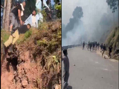 Protest in POK Pakistani soldiers were chased and beaten video viral | पीओके में पाकिस्तानी सैनिकों को दौड़ाकर पीटा गया, जान बचाकर भागे जवान, वीडियो वायरल, देखें