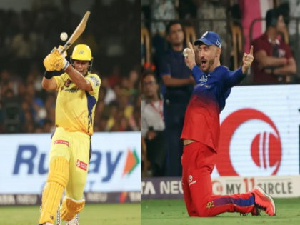 IPL 2024 video Royal Challengers Bengaluru Faf du Plessis Virat Kohli playoffs MS Dhoni | IPL 2024: सुपरमैन बने फाफ डु प्लेसिस, एक कैच ने बदल दिया मैच, शिवम दुबे ने मारा शॉट, हवा में उड़े फाफ, फिर जो हुआ देखिए