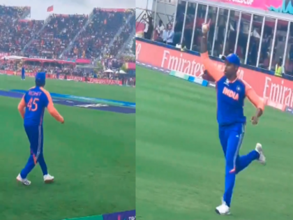 Rohit Sharma unseen reaction T20 World Cup Suryakumar stunning catch David Miller | T20 World Cup: हवा में थी गेंद, उम्मीद छोड़ चुके थे रोहित शर्मा, तभी सूर्यकुमार ने कर दिया कमाल, भारतीय कप्तान का ये वीडियो वायरल