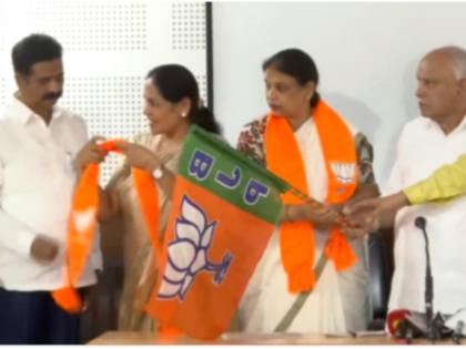 Karnataka Assembly Elections 2023 Senior Congress leader Kagodu Thimmappa daughter Rajnandini joins BJP father Thimmappa said It is unfortunate | कर्नाटक विधानसभा चुनाव 2023: वरिष्ठ कांग्रेस नेता की बेटी राजनंदिनी हुई बीजेपी में शामिल, पिता थिम्मप्पा बोले- "यह दुर्भाग्यपूर्ण है..."