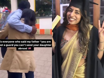 Security Guard daughter complete study in UK share video now Ayushman Khurana Esha Gupta reacts | सुरक्षा गार्ड की बेटी ने की विदेश में पढ़ाई, वीडियो शेयर कर लिखी ये भावुक बात, आयुष्मान खुराना और ईशा गुप्ता ने भी दी बधाई