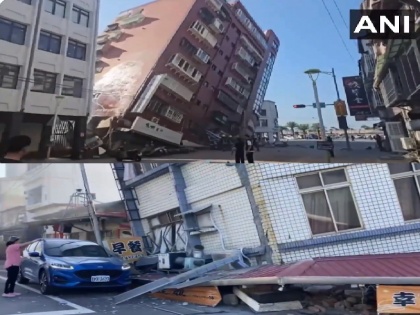 Earthquake in Taiwan Many buildings collapsed due to 7.7 magnitude earthquake tsunami warning in Japan-Philippines | Earthquake in Taiwan: भूकंप से दहली ताइवान की धरती; 7.7 तीव्रता के झटके से कई इमारतें ढही, जापान-फिलीपींस में सुनामी की चेतावनी
