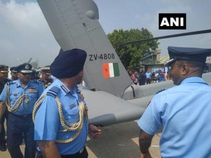 Punjab: IAF Chief BS Dhanoa and Air Marshal R Nambiar inspect the Apache 64E choppers | एमआई-35 बेड़े की जगह लेंगे अपाचे 64-ई लड़ाकू हेलीकॉप्टर, सभी मौसमों में दिन रात तेजी से कार्रवाई करने में सक्षम Punjab: IAF Chief BS Dhanoa and Air Marshal R Nambiar inspect the Apache 64E choppers | एमआई-35 बेड़े की जगह लेंगे अपाचे 64-ई लड़ाकू हेलीकॉप्टर, सभी मौसमों में दिन रात तेजी से कार्रवाई करने में सक्षम
