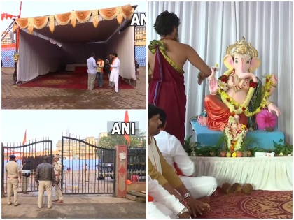 Karnataka HC Ganesh festival will be held in Idgah ground ganesha statue installed in the ground | Karnataka: ईदगाह मैदान में ही होगा गणेश उत्सव, हाईकोर्ट के फैसले के बाद मैदान में स्थापित गई प्रतिमा