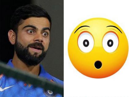 World Emoji Day 2018: Virat Kohli expression like emoji got viral on Social Media | Emoji से मिलते हैं विराट कोहली के ये एक्सप्रेशन, फोटोज देख चौंक जाएंगे आप