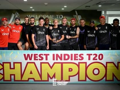 West Indies vs England, 5th T20I 2024 overs 5 runs 44 wickets 0 No result due to rain Shai Hope Evin Lewis beating England bowlers suddenly Indra Dev saved | West Indies vs England, 5th T20I 2024: इंग्लैंड बॉलर को कूट रहे थे शाई होप और एविन लुईस?, 5 ओवर में 44 रन, अचानक इंद्र देव ने बारिश कर बचाई लाज!