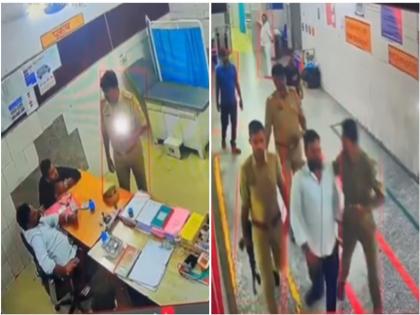 UP police pick up doctor from emergency ward, take him to SSP's residence for mother's treatment CCTV Footage | CCTV Footage: यूपी पुलिस ने इमरजेंसी वार्ड से डॉक्टर को जबरन उठाया, मां के इलाज के लिए ले गए एसएसपी आवास