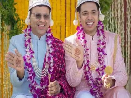 telangana news first gay couple of state married by sharing ring friends and family gives blessing for happy life | तेलंगाना के पहले गे कपल ने बड़े धूमधाम से रचाई शादी, मां-बाप के साथ दोस्तों ने भी दिया खुश रहने का आशीर्वाद