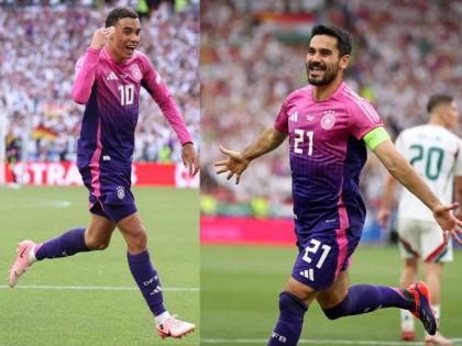 Euro 2024: Musiala, Gundogan on target as Germany outclasses Hungary with 2-0 win; through to round of 16 | Euro 2024: मुसियाला, गुंडोगन निशाने पर, जर्मनी ने हंगरी को 2-0 से हराया Euro 2024: Musiala, Gundogan on target as Germany outclasses Hungary with 2-0 win; through to round of 16 | Euro 2024: मुसियाला, गुंडोगन निशाने पर, जर्मनी ने हंगरी को 2-0 से हराया
