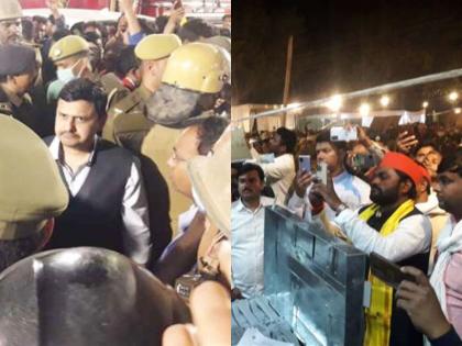 EVM controversy: 300 people booked in Varanasi, guarding the strong room with SP candidate supporters | EVM controversy: वाराणसी में 300 लोगों मुकदमा दर्ज, सपा प्रत्याशी समर्थकों के साथ दे रहे स्ट्रांग रूम पर पहरा