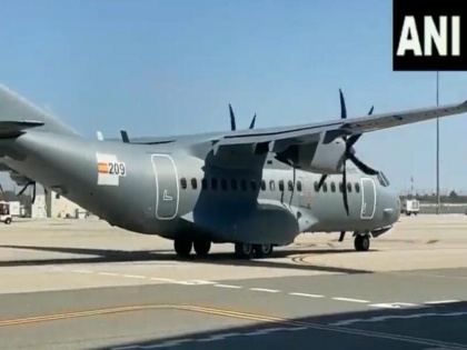 first C-295 transport aircraft of the Indian Air Force landed at Air Force Station Vadodara | भारत पहुंचा पहला C-295 परिवहन विमान, वडोदरा के वायु सेना स्टेशन पर उतरा, स्पेन से हुआ है 56 विमानों का करार