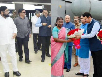 Eknath Shinde returned from the airport without welcoming President Draupadi Murmu, the market of rumors heated up | एकनाथ शिंदे राष्ट्रपति द्रौपदी मुर्मू का स्वागत किये बिना एयरपोर्ट से हुए वापस, अफवाहों का बाजार गर्म Eknath Shinde returned from the airport without welcoming President Draupadi Murmu, the market of rumors heated up | एकनाथ शिंदे राष्ट्रपति द्रौपदी मुर्मू का स्वागत किये बिना एयरपोर्ट से हुए वापस, अफवाहों का बाजार गर्म