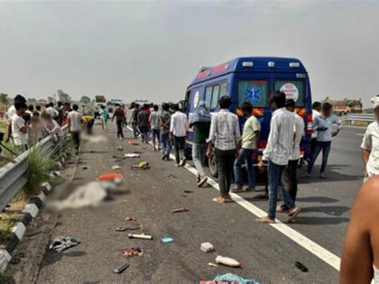Fatal Road Accident in Haryana’s Nuh 6 Workers Dead 5 Injured in Expressway Crash hit vehicle Gurugram | Fatal Road Accident in Haryana’s Nuh: तेज रफ्तार पिकअप गाड़ी ने सफाई कर रहे कर्मचारी को रौंदा, 6 की मौत 5 घायल, दिल्ली-मुंबई एक्सप्रेसवे पर बड़ा हादसा Fatal Road Accident in Haryana’s Nuh 6 Workers Dead 5 Injured in Expressway Crash hit vehicle Gurugram | Fatal Road Accident in Haryana’s Nuh: तेज रफ्तार पिकअप गाड़ी ने सफाई कर रहे कर्मचारी को रौंदा, 6 की मौत 5 घायल, दिल्ली-मुंबई एक्सप्रेसवे पर बड़ा हादसा