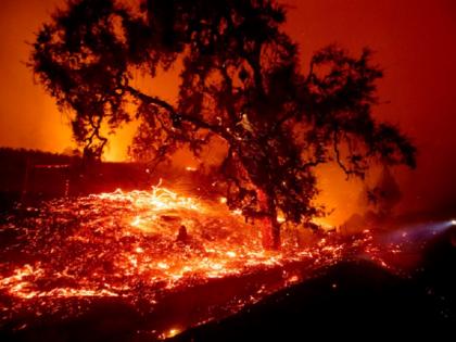 America: wildfire ignite in Northern California wine country red alert | उत्तरी कैलिफोर्निया के जंगल में लगी भीषण आग, 10 हजार एकड़ में फैली, दमकल विभाग ने जारी किया रेड अलर्ट 