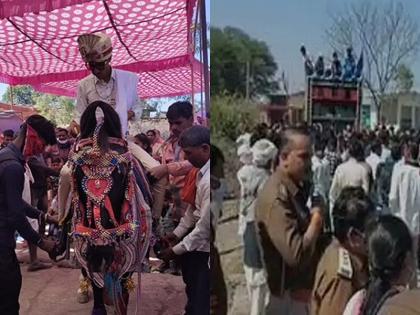Madhya Pradesh Dabangs created ruckus uprooted tents threw food for playing DJ at Dalit youth wedding 11 arrested | मध्य प्रदेशः दलित युवक की शादी में DJ बजाने को लेकर दबंगों ने मचाया उत्पात, उखाड़ा टेंट, खाना फेंका; 11 गिरफ्तार