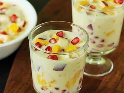 How to make a fruit custard at home and its recipe in Hindi | नवरात्रि के दूसरे दिन खाएं टेस्टी फ्रूट कस्टर्ड, स्वाद के साथ आपके पेट को रखेगा ठंडा