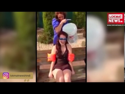 Viral Funny Video: these women enjoy in swimming pool See Latest | Viral Funny Video: मस्ती करती इन महिलाओं को क्या पता था ऐसा होगा!