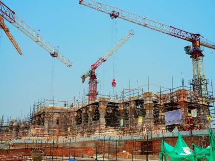 Construction of first floor of Ram Janmabhoomi temple completed construction work started on second floor | राम जन्मभूमि मंदिर के निर्माण का प्रथम तल का कार्य पूरा, द्वितीय तल पर निर्माण कार्य प्रारंभ