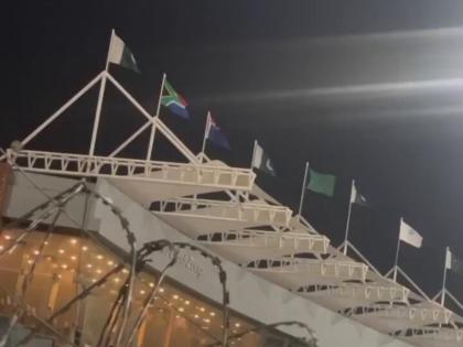 Champions Trophy 2025: Tricolor was not hoisted at Gaddafi Stadium in Pakistan, Indian flag missing | Champions Trophy 2025: पाकिस्तान के गद्दाफी स्टेडियम में केवल 7 टीमों के दिखे झंडे, भारतीय ध्वज गायब