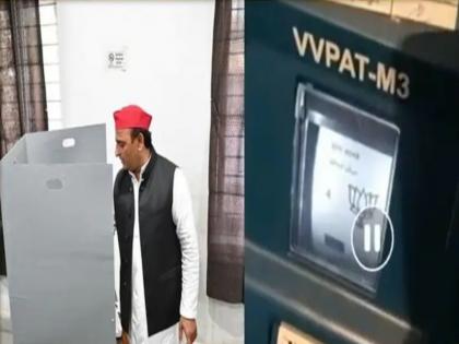 UP Election 2022 Button cycle pressed slip turned out bjp EC said SP complaint akhilesh yadav kanpur dehat farrukhabad assembly election | 'बटन साइकिल का दबाया, पर्ची निकली कमल की', EC से शिकायत में सपा ने कही यह बात; फर्रुखाबाद में साइकिल चुनाव चिन्ह बटन नहीं होने का भी आरोप