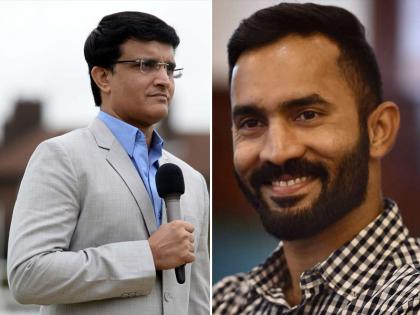 Dinesh Karthik reveals when he had to hear an earful from Sourav Ganguly, after he crashed into him | जब गांगुली ने दिनेश कार्तिक पर भड़कते हुए कहा था, 'ऐसे लोगों को किधर-किधर से लाते हो, कौन है ये?'